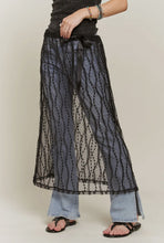 Load image into Gallery viewer, Mesh Cover Skirt in Black