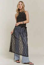 Load image into Gallery viewer, Mesh Cover Skirt in Black