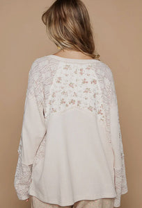 Floral and Lace Top